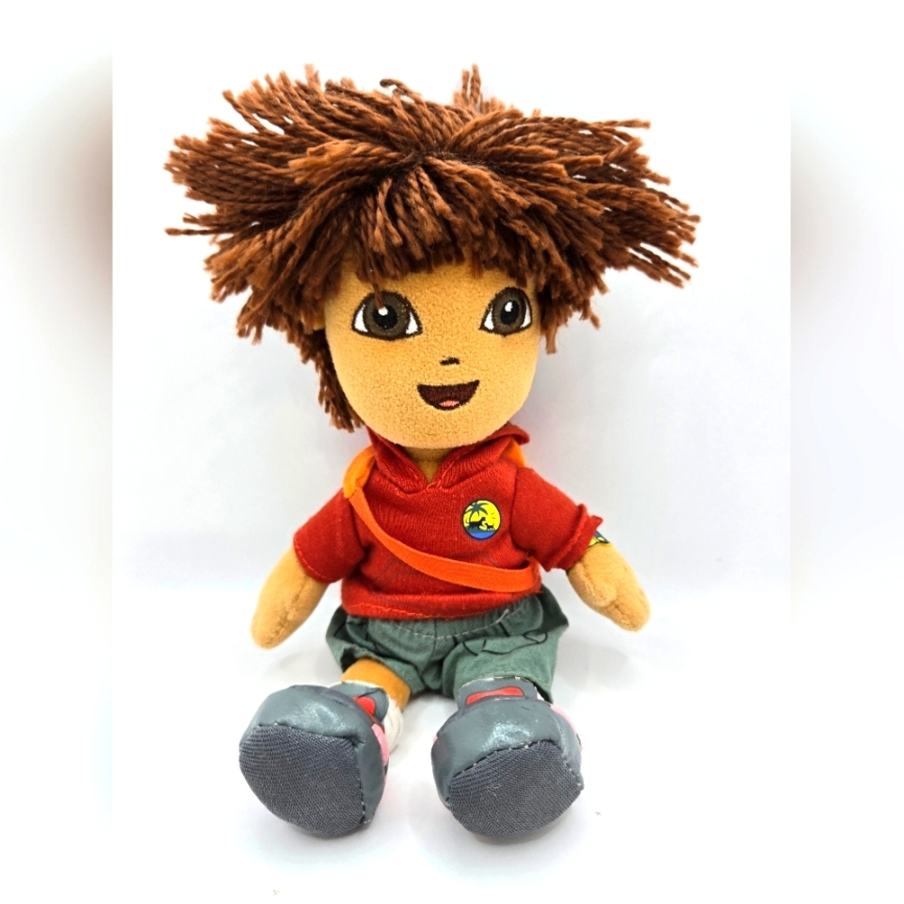 TY Beanie Baby‎ - DIEGO (Red Shirt & Grey Pants - Nick Jr. - Go Diego Go!) 7.5"